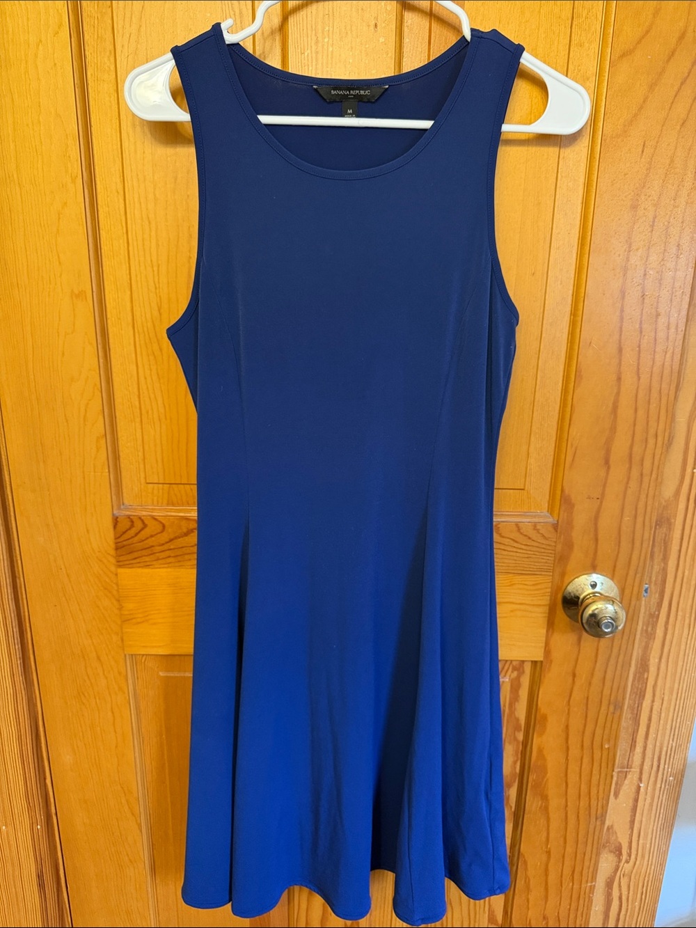 Banana Republic Royal Blue Sleeveless Fit-and-Flare Dress